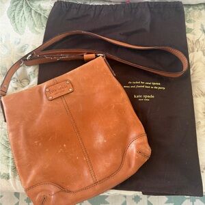Kate Spade Tan Leather Crossbody Bag